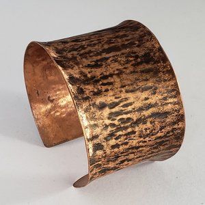 Beauty of Copper Forged Cuff Bracelet
